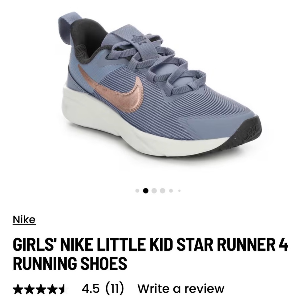 Nike Kids Star Runner 4 Sneakers - Blue and Copper